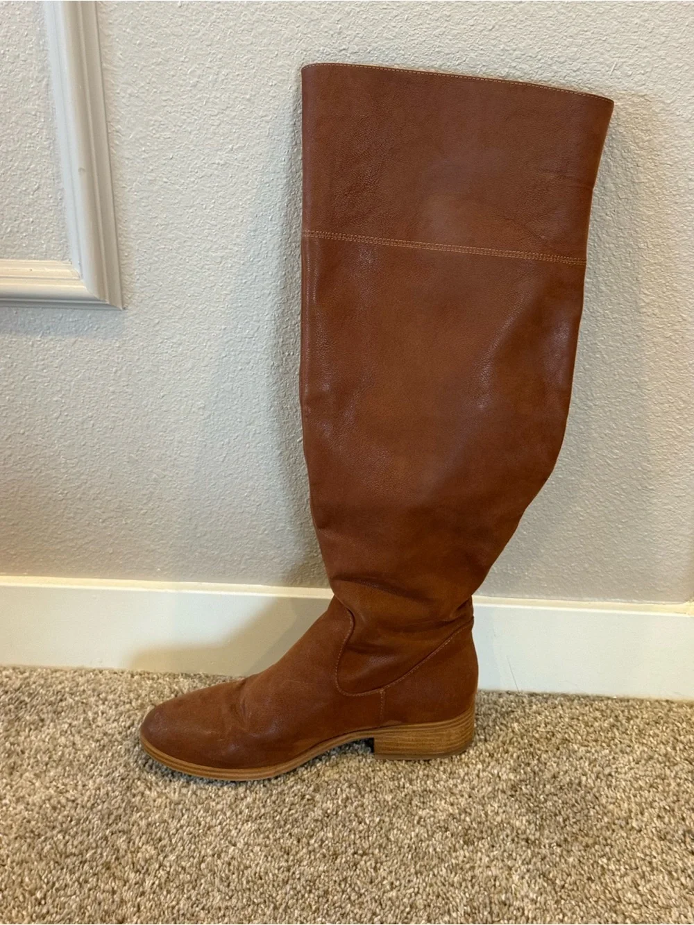 Women's Mia Brand Tall Brown Suede Riding Boot